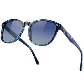 Bircenpro Polarised Trendy Sunglasses for Women: UV Protection Womens and Mens Square Shades with Acetate Frame BC2110