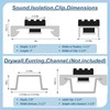 Innconee 10 Pack Soundproofing Sound Isolation Clips Ceiling Soundproofing Mounting