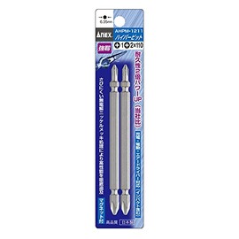 ANEX Bits Double Ended Combination Plating Finish +1, +2 x 110 2-Piece Set AHPM-1211