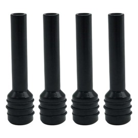 laffoonparts 4 Pcs Car Door Lock Knobs Universal Aluminum Alloy Inner Door Lock Pull Pins for Most Cars Trucks Black
