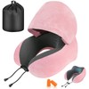 Cirorld Travel Pillow, Neck Pillow for Travel with Hood for