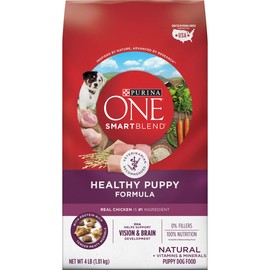 Purina ONE Natural Dry Puppy Food, SmartBlend Healthy Puppy Formula - (4) 4 lb. Bags