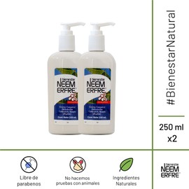 Crema Hidratante Humectante e Hidratante para Cara Manos y Cuerpo de Calendula Karite y Neem-Natural Vegana Artesenal- Para toda la familia - 250 g - 8.81 oz- Bienestar Neem Erfre (Paq de 2)