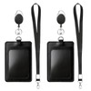 Pack of 2 ID Card Holder Vertical ID Card Holder