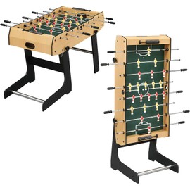 IDEALHOUSE Foosball Table, 48” Foldable Game Table for Adults & Kids, 26 Soccer Players, Outdoor Foosball Tables for Game Room, Home, Space-Saving