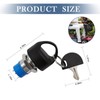 Mobility Scooter Key Switch, Ignition Starter On Off Switch Lock,