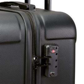 Marc New York Lotus 21" Upright Luggage, Black, Carry On