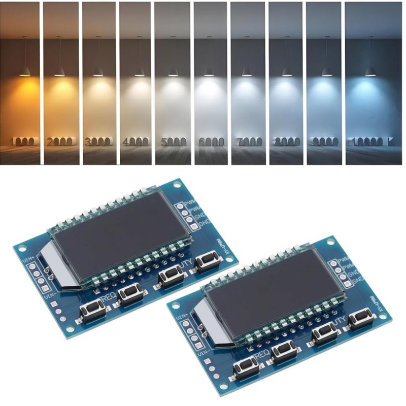 PWM Adjustable Module Signal Generator Pack of 2 LCD Display