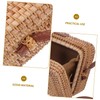 BESPORTBLE Woven Rattan Crossbody Bag for Women Square Rattan Purse
