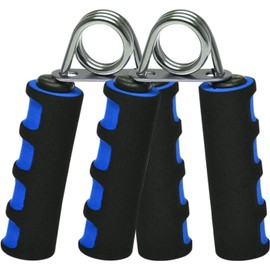 SOO SPORTS Hand Grips for Strength Training,Soft Foam Hand Workout Grippers, Strengthen Hand Grip Exerciser & Pack of 2 (Blue/Blk)