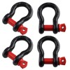 Qjaiune 4 Pack 5/8 Inch D Ring Shackles, 19.5 Ton