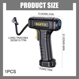 Wired Car Inflator Pump, Auto-Stop Tire Pump, Car Tire Inflater, Motorcycle Tire Pump For Car Motorcycle Electric Bike Bicycle Sports Ball Players Road Trippers Campers Outdoor Adventurers