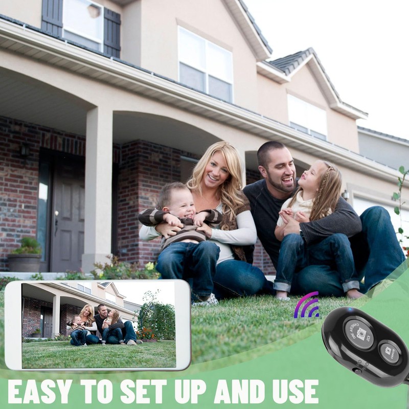 SMCEHEYA Wireless Bluetooth Camera Shutter Remote Control for Smartphones -