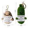 Emotional support plush Potato Key, Motivational Keychain, I May Be