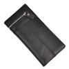 Le'aokuu Mens Genuine Leather Organizer Checkbook Card Case Bifold Wallet