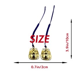 SÖPÖSÖPÖ Golden Frog Charm – 2 pieces x 10cm Set Maid in Japan Cute Amulet Japanese style souvenir gift
