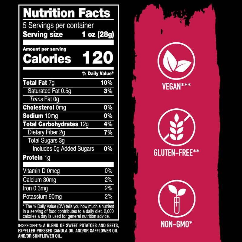 Terra Vegetable Chips, Sweets & Beets, No Salt Added, 5