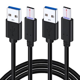 UNIDOPRO 2Pcs 1M Cables de Carga Rápida 3A, Sincronización de Datos USB-C de 10mm (USB 3.0 A a tipo C 3.1) para BlackView/AGM/CAT/Cubot/Doogee/Oukitel/Ulefone/UMIDiGi Teléfonos Resistentes
