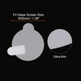 sourcing map Pack of 5 Protective Films 35 mm Soft TPU Anti-Fingerprint HD Smartwatch, Suitable for Flat Wristwatches