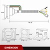 Nilight Dual Output 4 Way Flat Vehicle Side to 7