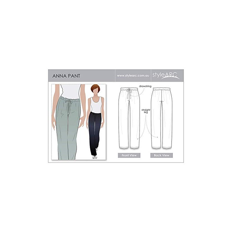 Style Arc Sewing Pattern - Anna Pant (Sizes 04-16)