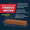 Rutland Soap Split Fire Bricks, Soap-Sized Firebricks for Fireplace Decoration,