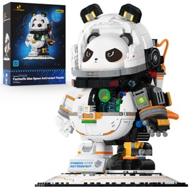 JMBricklayer Space Panda Astronaut Building Sets 70005, Cool & Cute Animals Panda Bear Display Model, Space Toys Sets for Adults Kids Boys Girls Aged 8 9 10 11 12 13 14+, Ideal Gifts Idea(829 Pieces)