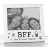 Shudehill Giftware BFF Photo Frame 73465, Metal, Silver, 14x13.5cm