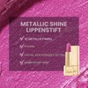 OULAC Lipstick, Metallic Shine Finish, No Grainy Feeling, Long-Lasting Moisturisation,