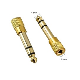 Miniduino 6.3mm 1/4" Male plug to 3.5mm 1/8" Female Jack Stereo Headphone Audio Adapter x3