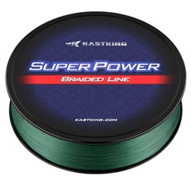 KastKing Superpower Braided Fishing Line, Moss Green, 50 LB, 150 Yds