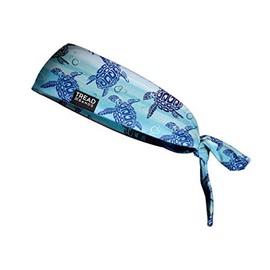 TREAD BANDS TreadBands All Terrain Tieback Non Slip Headband - Designs (Design Akumal Sea Turtles)