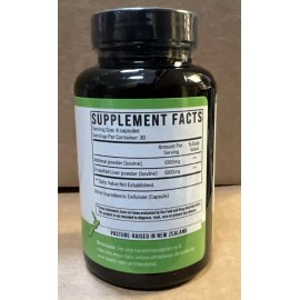 The Wellness Way - Adrenal Glandular 120 Capsules Exp 5/2027 New/Sealed