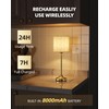 Cordless Table Lamp, 8000mAh, Dimmable, Ambient Light, 2700K, Touch Control,