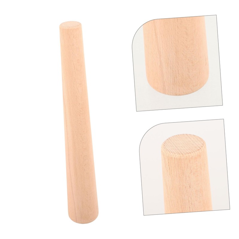 Ipetboom Wooden Pestle Garlic Grinder Beechwood Food Masher Tool Lightweight