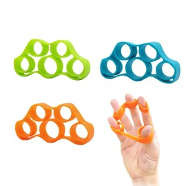 LICQIC Finger Exerciser & Hand Strengthener, 3 Resistance Levels Finger Strength Trainer Hand Grip Strengthener for Forearm Exercise Guitar Finger Strengtheners and Rock Climbing