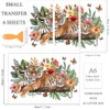 OLYCRAFT 3pcs/Set Tiger Rub on Transfers for Furniture and Craft
