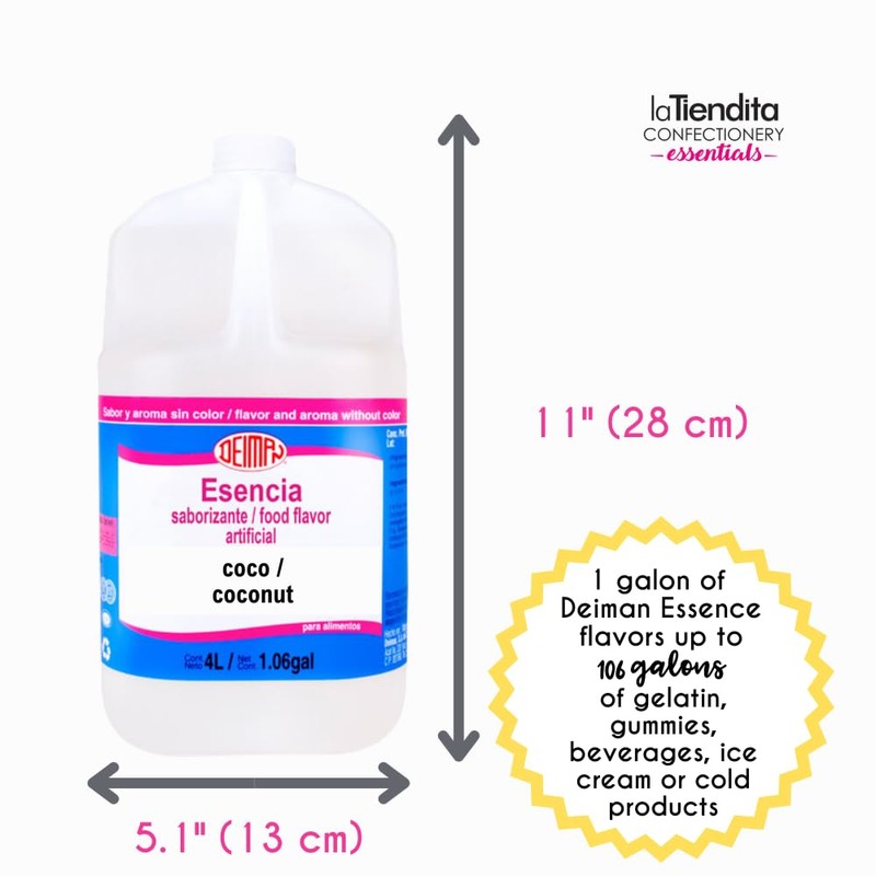 Deiman Artificial Food Flavor Coconut E (1 Gallon)