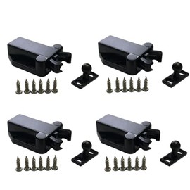 UPEYXDQR 4 Pack Touch Latch Safe Push Latch Safe Push Touch Open Rebound self-Locking Device Door Latch for Kitchen Drawers