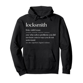 Funny Locksmith Noun Key Cutter Pullover Hoodie