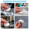 PATIKIL 2.7" x 2.5" Dish Brush with Handle, 2Pcs Ergonomic