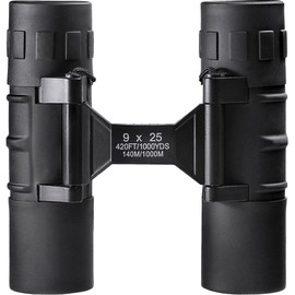 Barska AB10303 Focus Free 9x25 Compact Binoculars for Adults and Kids