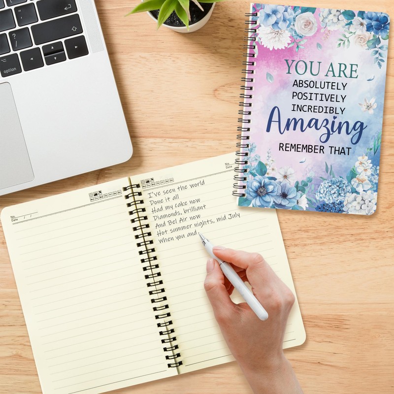 E1mity Blue Inspirational A5 Notebooks 2P