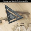 Rafter Square, 7 inch Triangle Carpenter Square Die-cast Aluminum Alloy
