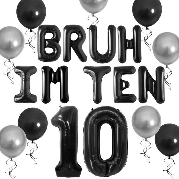 Bruh Its My Birthday Decorations Happy 10th Birthday Banner 10