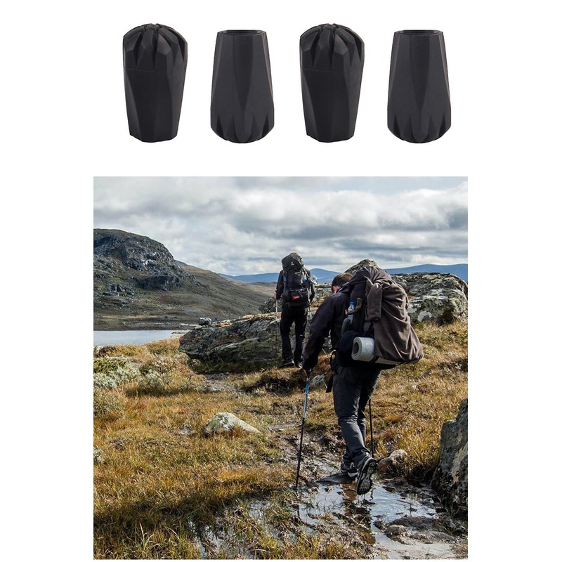 YFFSFDC Trekking Pole Cap, Rubber Cap, Replacement Rubber Cap, Stock