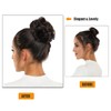 Rose bud Messy Bun Hair Pieces for Women Light Brown