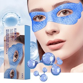 Hyaluronic Acid Collagen Eye Mask, 5 Counts/box Moisturizing Eye Care Mask, Eye Care Product for Women & Men, Christmas Gift - Color: Blue, Specification: 2 Boxes