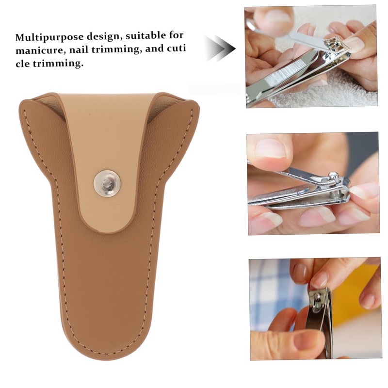 IWOWHERO Professional Nail Clipper Case Cuticle Cover Scissor Pouch for