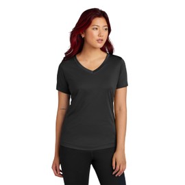 Clothe Co. Workout Tops for Women, Workout Shirt Women, V-Neck Gym Tops for Women (Available in Plus Sizes), Black, M
